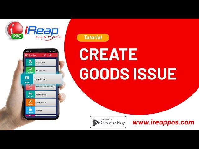 How to Create Goods Issue in iREAP POS Application