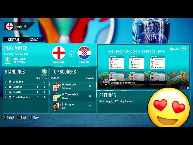 *NEW* EUROS 2020 GAME MODE in FIFA 21!!