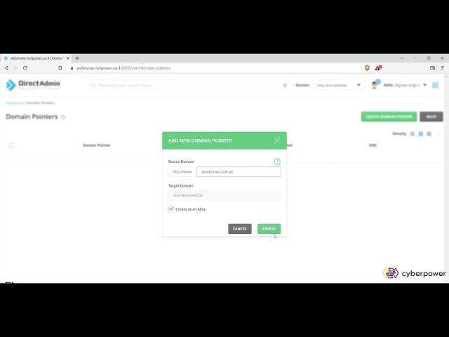How to create a domain pointer in DirectAdmin - Voxfor