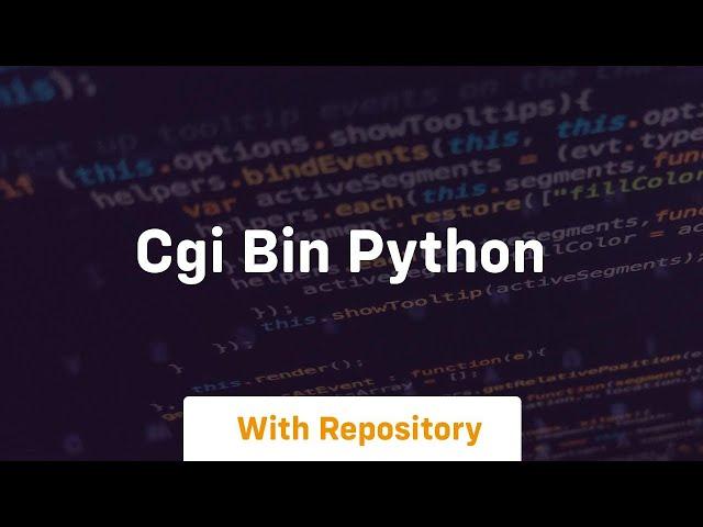 cgi bin python