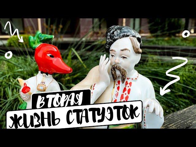 Реставрация статуэток из фарфора дома | Создаю пальцы Карасю и клею голову Перцу