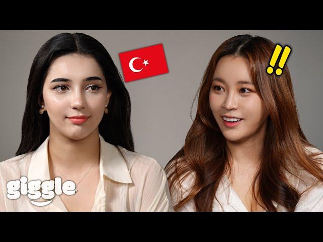 So Beautiful..!! Koreans Meet Turkish Girl For the First Time!