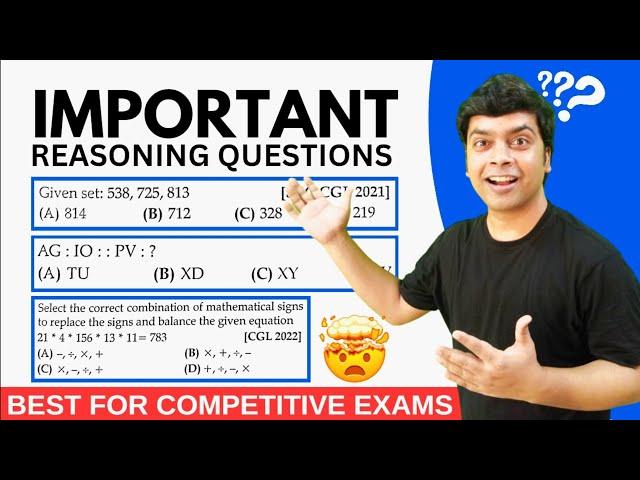 Important Reasoning Questions | Maths Tricks | imran sir maths