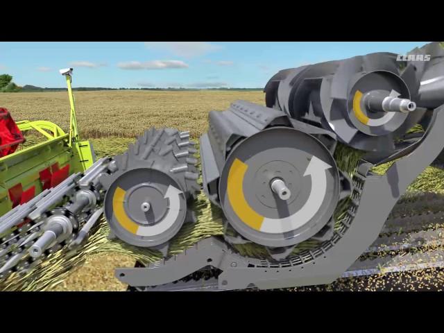 CLAAS LEXION (Автоматисний контроль потоку маси) Automatische Gutflusskontrolle