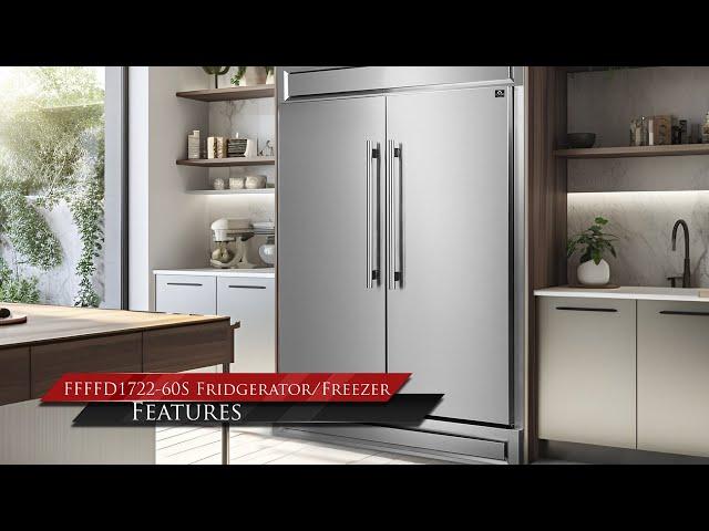 Forno: 60" Built-in Refrigerator/Freezer Model FFFFD1722 60S