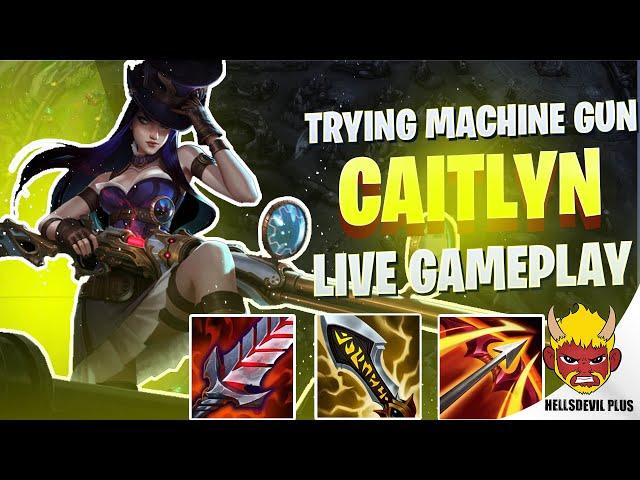 Trying Machine Gun Caitlyn - Wild Rift HellsDevil Plus Gameplay