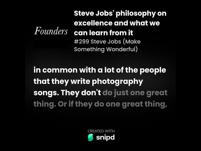 why steve jobs never stopped innovating