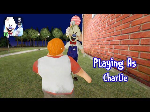 Playing As Charlie In Ice Scream 5! | Ice Scream 4 outwitt Mod