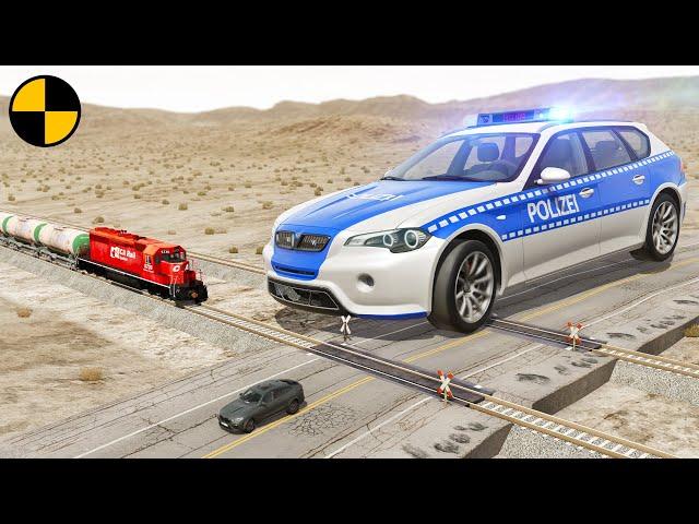 Super Giant Police Car vs Bandit  BeamNG.Drive