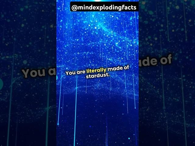 Did You Know? You Are Made of Stardust!  #ScienceFacts #SpaceShorts #Stardust #amazingfacts #short