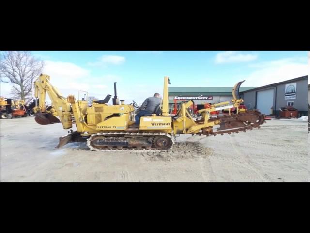 2001 Vermeer Flex Trak 75 trencher for sale | no-reserve Internet auction February 16, 2017