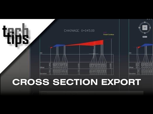 Exporting cross sections to CAD from TBC