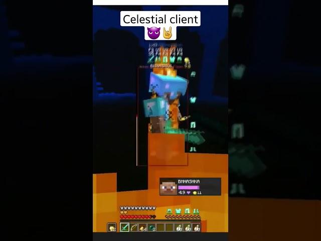 Celestial client  #shorts #minecraft #trending #fyp #client #pvp #god #hvh #fly #hack #reallyworld