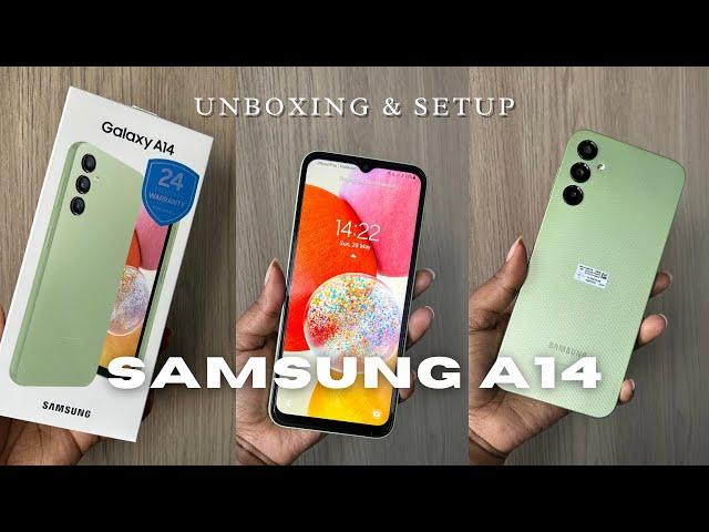 SAMSUNG A14 4G UNBOXING & SETUP