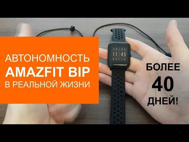 Автономность Amazfit Bip. Мой опыт.