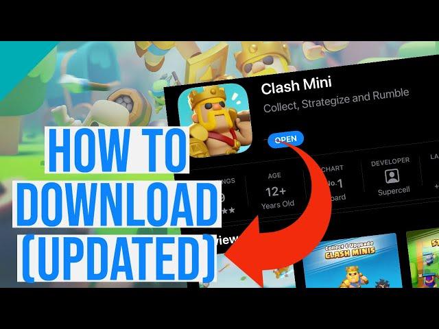 HOW TO DOWNLOAD CLASH MINI? UPDATED step by step tutorial iOS & ANDROID! 2024