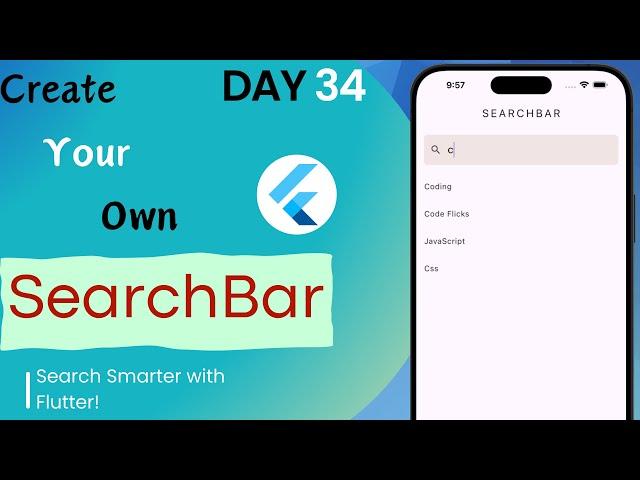 Flutter Search Bar || Search Bar in Flutter || Flutter ListView Search With TextField || Search Bar