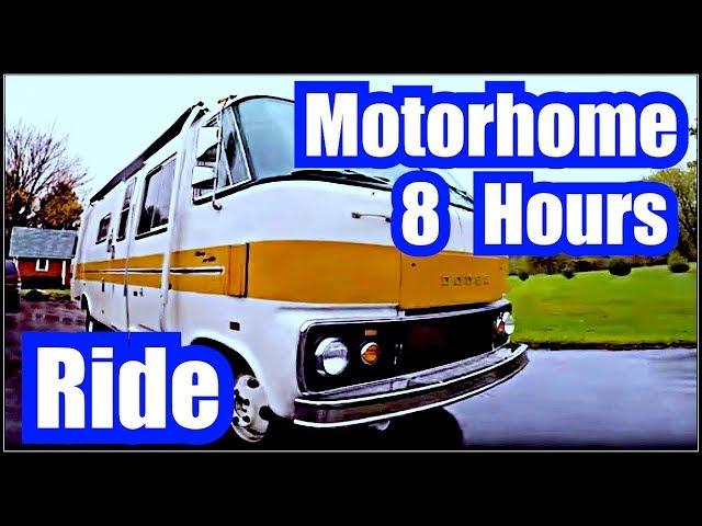 OLD SCHOOL MOTORHOME RIDE for 8 Hours SLEEP VIDEO of Engine Sounds