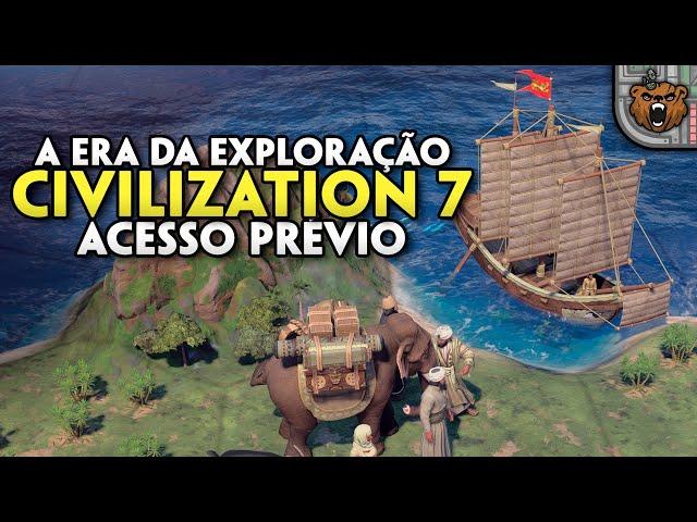 Civilization 7 - Começando a era das caravelas e exploração! | 4K PT-BR