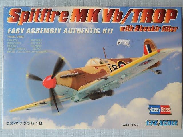 Hobby Boss 80214 Spitfire Mk Vb/Tropical. 1:72 Обзор коробки!