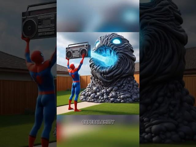 Blob Attack | Spider-Man Vs Venom Vs Captain America #shorts #spiderman #venom