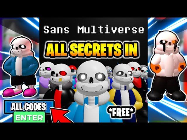 The biggest SECRET in SANS (CODES) - Sans Multiversal Battles (ROBLOX)