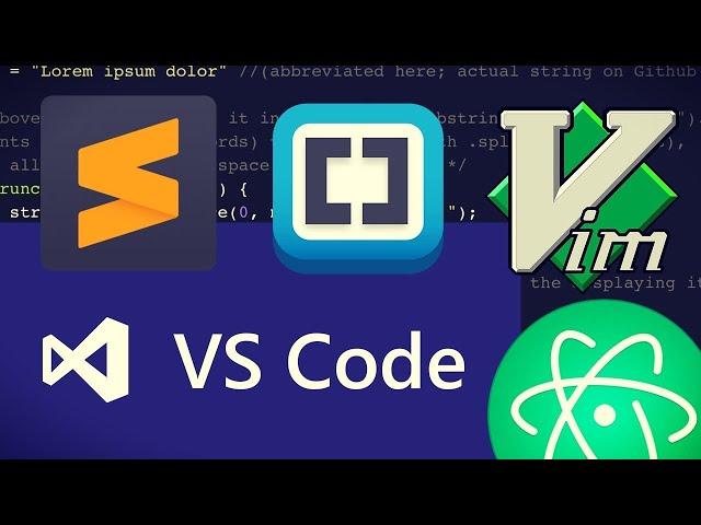 Best code editor for newbies? || VS Code vs Atom vs Vim vs Sublime vs Brackets vs PhpStorm