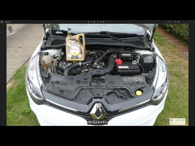 Renault Clio 4  0.9 TCE 90 HP : Oil and Oil Filter replacement