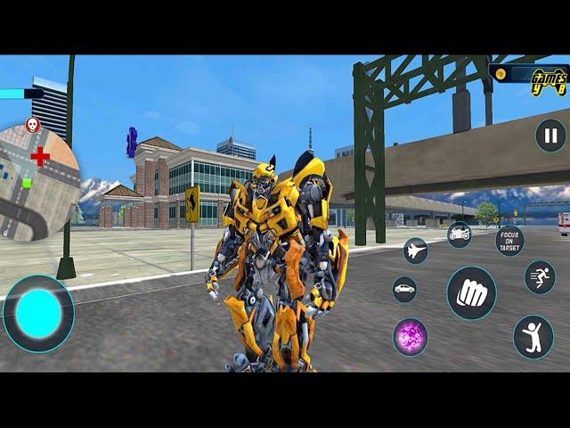 Bumblebee Multiple Transformation Jet Robot Car Game 2020 - Android Gameplay FHD