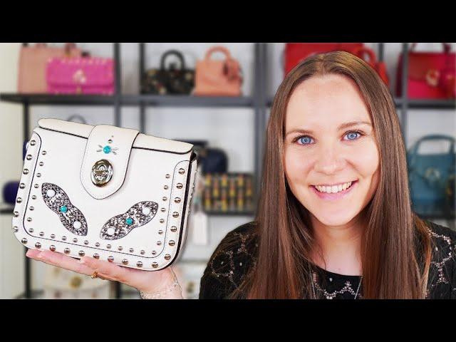 Coach Page Crossbody with Snakeskin & Western Rivets | BAG REVIEW | Coach 86731 | Chalk Coach Bag