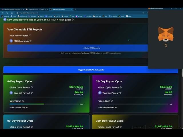 Easy $700+ from crypto staking payouts! The TitanX Journey