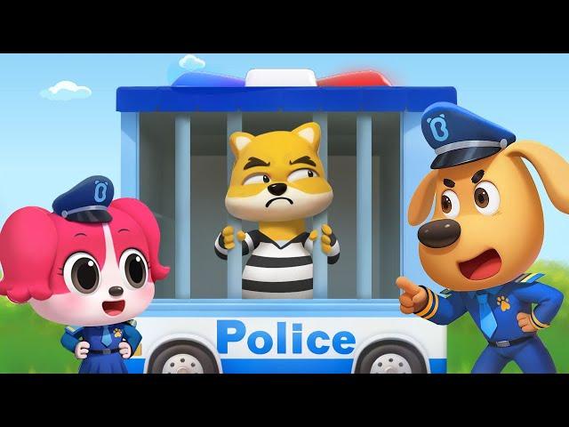 Police vs Runaway Thieves | Police Cartoon | Kids Cartoon | Sheriff Labrador | BabyBus