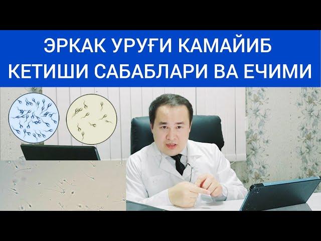 ЭРКАК УРУҒИНИ ПРОЦЕНТИ КАМАЙИШИ САБАБЛАРИ ВА ЕЧИМИ