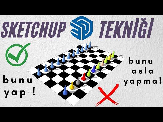 Hiç Bilmediğiniz Sketchup Modelleme Teknikleri - Sketchup 2021