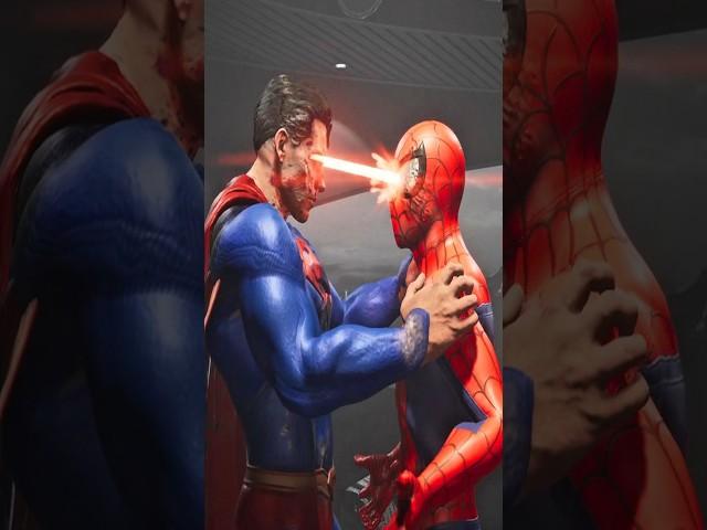 Mr. Stark help me, le Superman iam impressed. Superman vs spider man #marvel #superman #superman