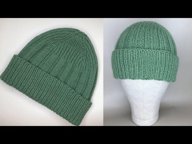 МУЖ НОСИТ ,  НЕ НАРАДУЕТСЯ! СВЯЗАЛА  ШАПКУ В ПОДАРОК НА 23 ФЕВРАЛЯ! KNITTED HAT