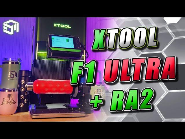 XTOOL F1 ULTRA and RA2 Rotary Module Guide: Become a Tumbler Engraving Master (+ Upgrades and More!)