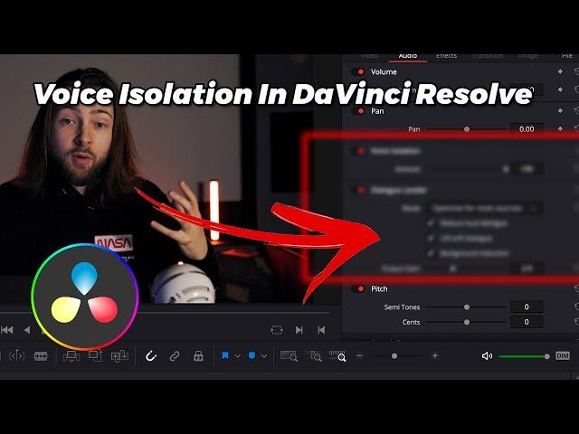 The New Voice Isolation In DaVinci Resolve Studio 18.1 - How is this even possible?