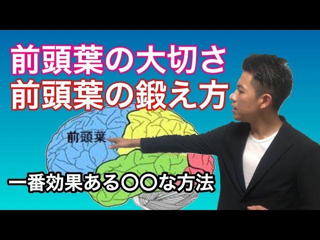 前頭葉の大切さ、鍛え方