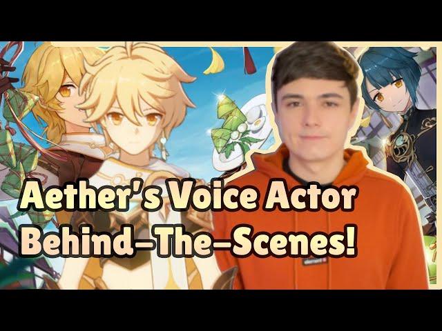 Aether's Voice Actor (Totally Accurate) Recording BEHIND-THE-SCENES! | Genshin Impact