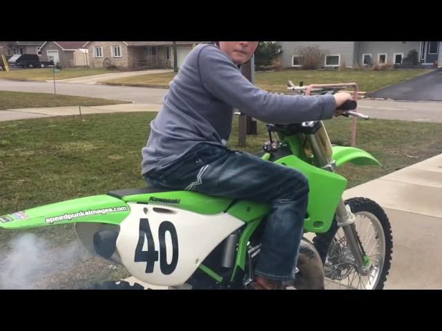 First ride on KX 125 this season