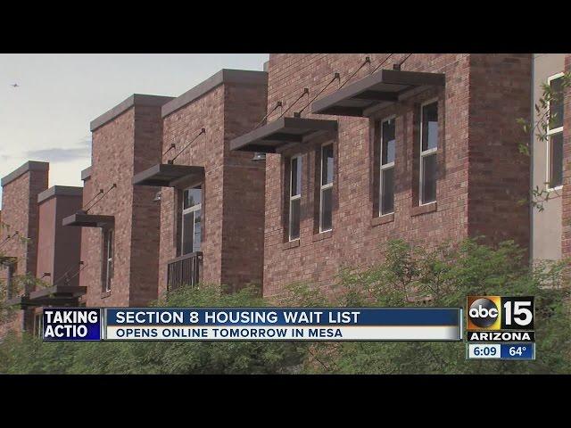 Section 8 housing wait list opens tomorrow