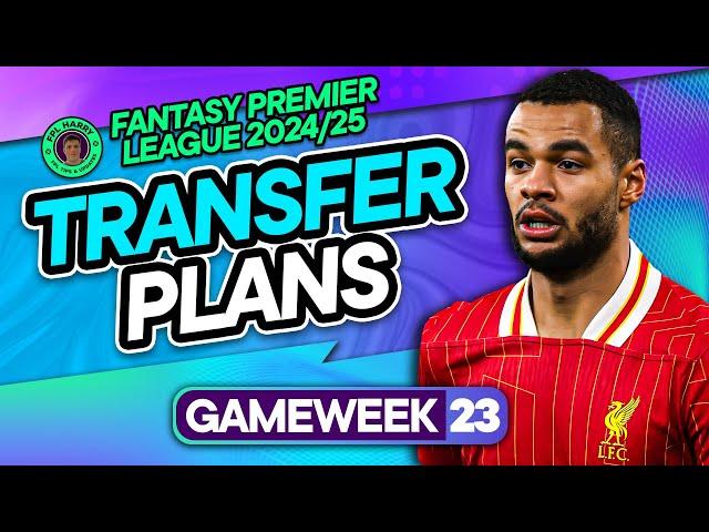 MY FIRST FPL GW23 TRANSFER PLANS ️ Best Triple Liverpool... | Fantasy Premier League Tips 2024/25