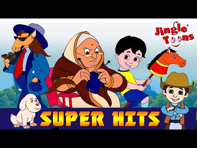 Non Stop लकड़ क कठ  Lakdi ki kathi  Popular Hindi Children Songs 15min Animated Songs by JingleToons