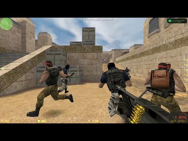 Counter Strike: Condition Zero - De Dust CZ - Gameplay "Terrorist Forces" (with bots) No Commentary