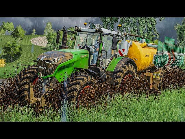 LS19: GÜLLE fahren im Matsch - Schlammschlacht auf dem Feld | FARMING SIMULATOR 19