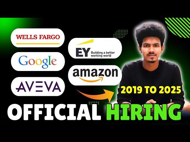 Google | Wells fargo | EY | Aveva | Amazon Off campus drive 2019 to 2025 | IT Jobs for freshers