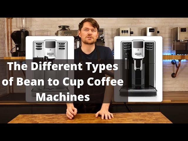 The different types of bean to cup coffee machines