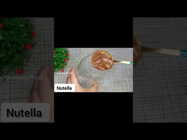 Nutella Milk shakerecipe by gesture of food #shorts #nutellamilkshake #nutella #gestureoffood