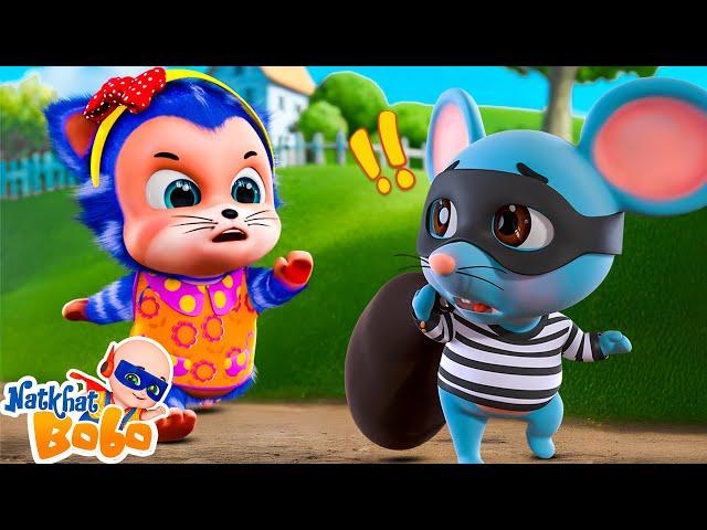 Chuha Chor | Billi Mausi | Do Chuhe The | Popular Hindi Nursery Rhymes & Kids Song - Natkhat Bobo